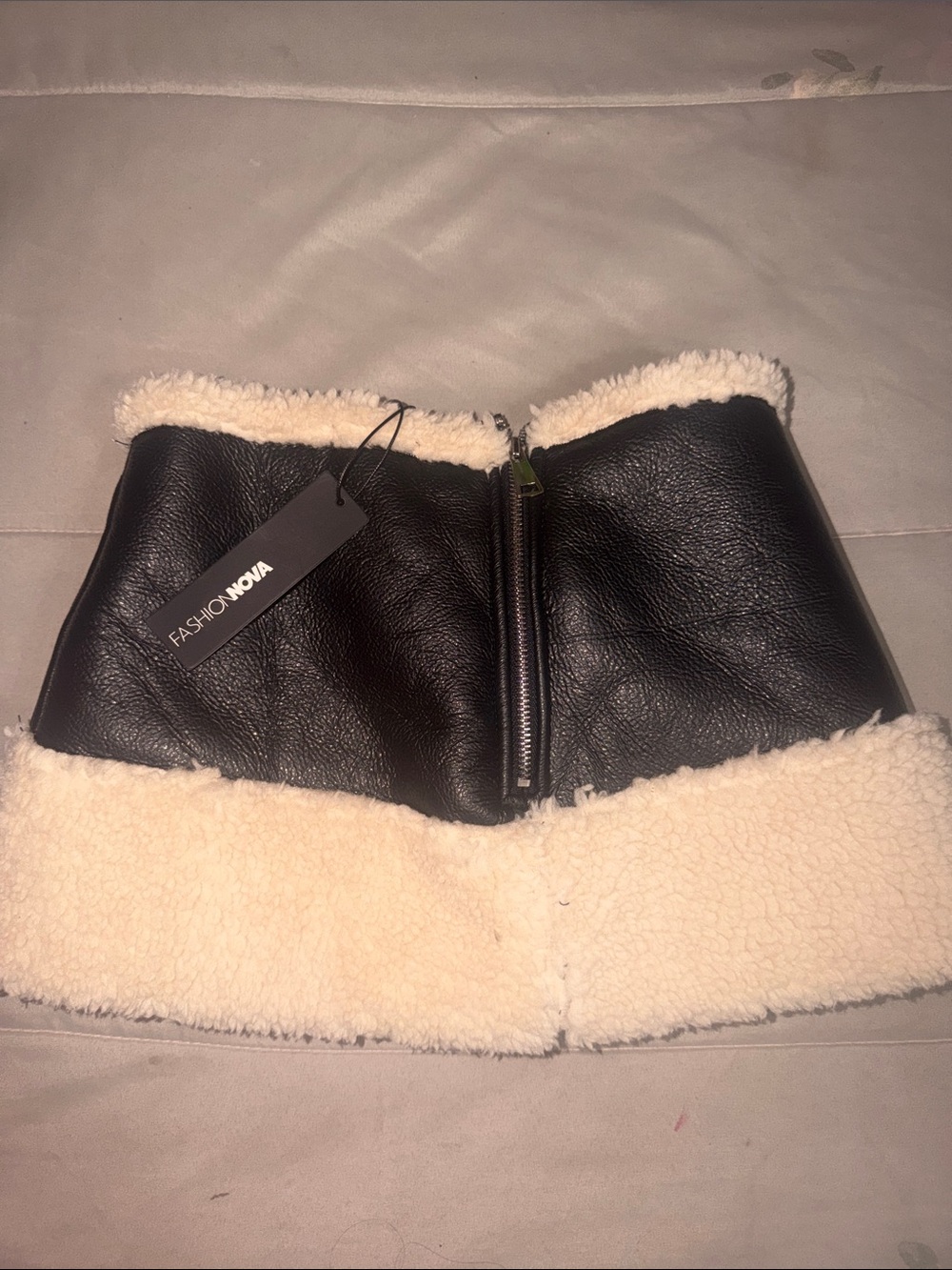 Faux Shearling Buckle Waist Belt Bag - Picture 2 of 2